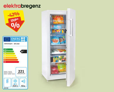 ELEKTRA BREGENZ Gefrierschrank No Frost GFS 1518