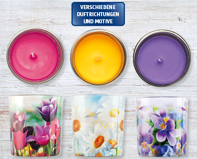 Duftkerze im Glas