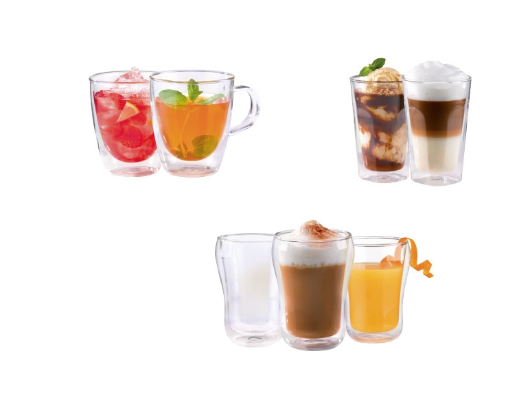 Verres à double paroi, lot de 2/ 3