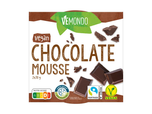 Mousse au chocolat végane