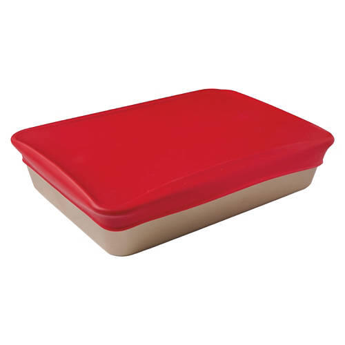 Silicone Rectangle Lid, Red