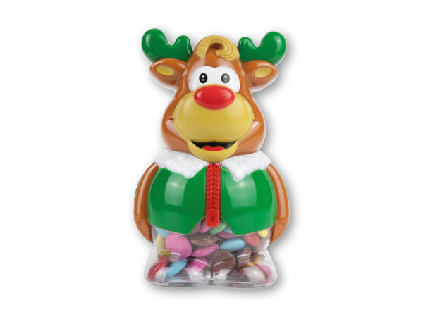 Julefigur med chokoladelinser