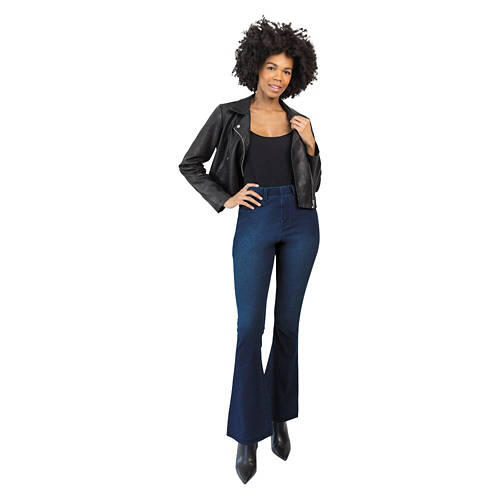 Ladies Flare Jeggings - Blue, XL