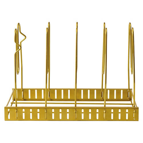 Wire Cabinet Organizer - Pan Organizer, Gold