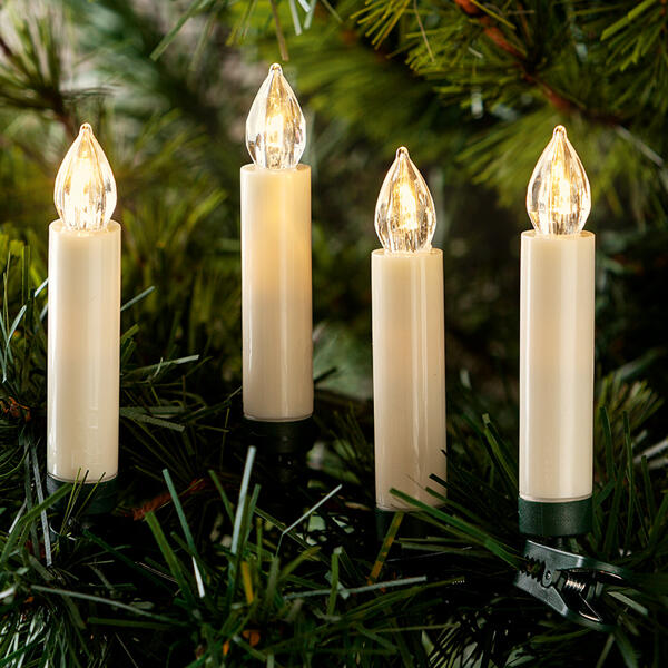 15 kabellose LED-Weihnachtskerzen