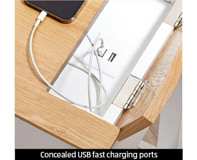 Charging Side Table – Two Tone