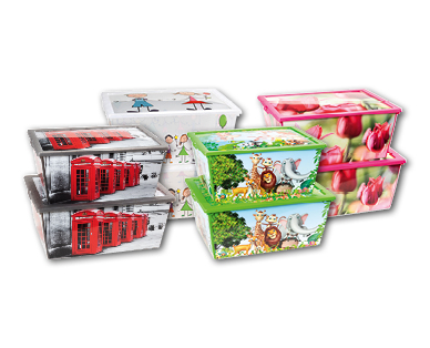 Lot de boîtes à motifs, 2 pièces EASY HOME(R)