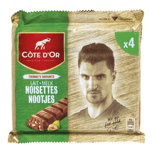 CÔTE D'OR(R) 				Barres de chocolat, 4 pcs