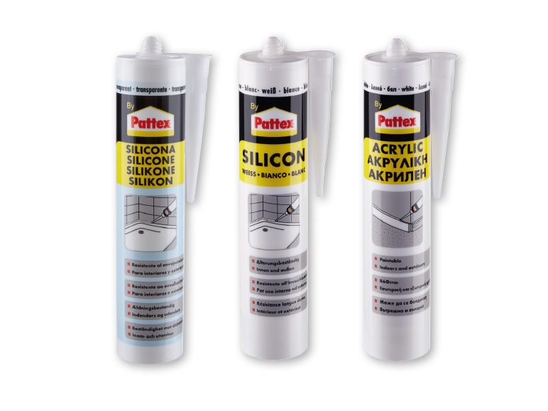 PATTEX Transparent/White Silicone/Sealant