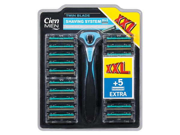 2 Klingenrasierer und 20 + 5 Klingen gratis