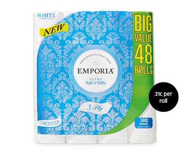 Emporia Toilet Tissue 3ply 48pk