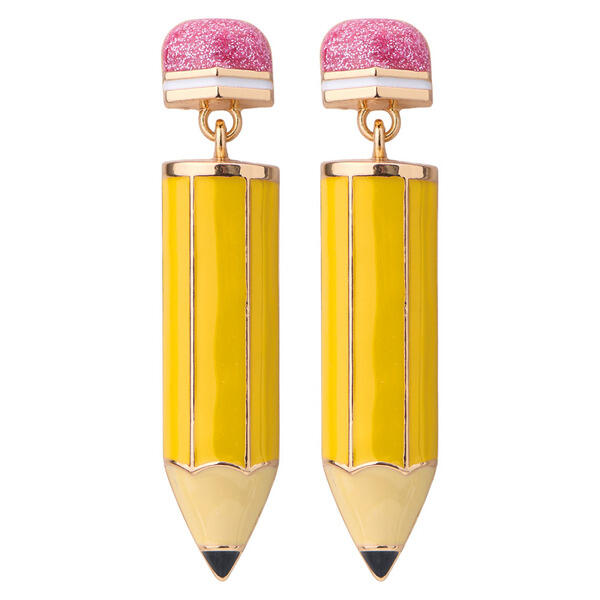 Serra Pencil Earrings Teacher Accessory