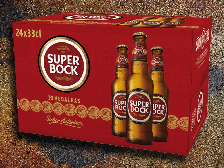 Super Bock Bier, 24er Pack