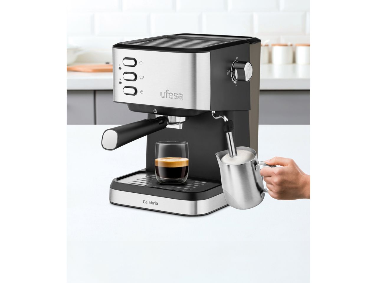 Espresso Coffee Maker with Milk Frother