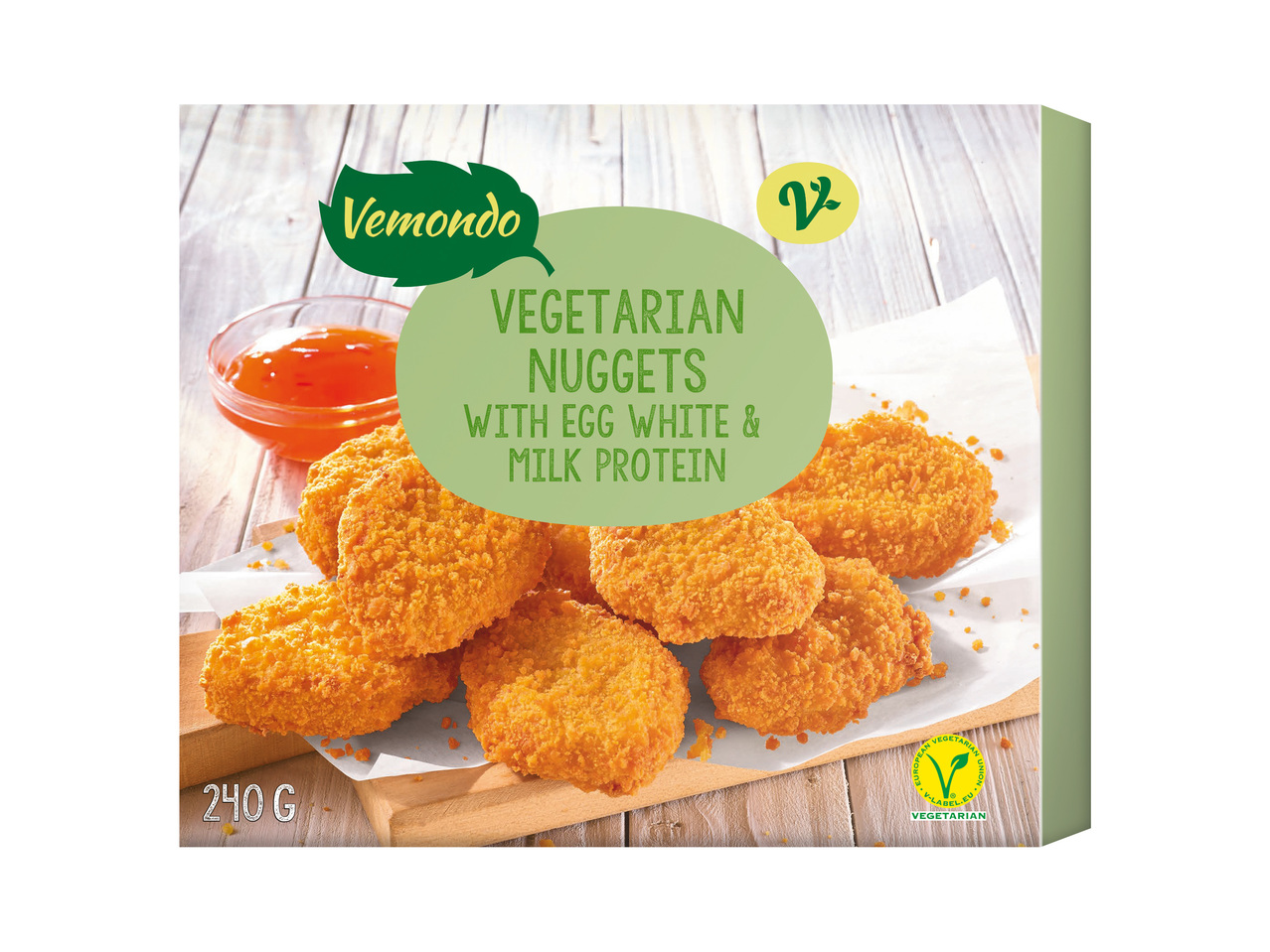 LAKTO-OVO-VEGETARISKA NUGGETS