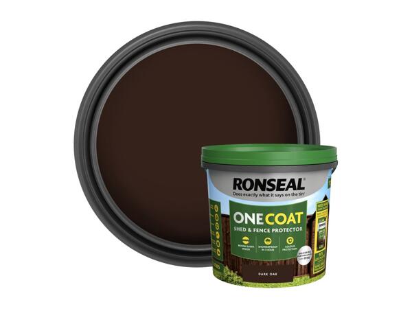 5L One Coat Shed & Fence Protection Paint - Dark Oak