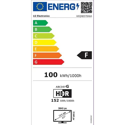 LG 65" (164cm) 4K QNED Smart TV 70A6A inkl. LG Soundbar SQC4R