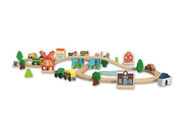Holz Eisenbahnset "M"/Holz Rennstrecke