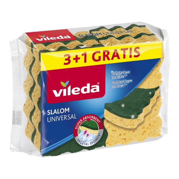 VILEDA(R) 				Éponge absorbante Slalom, 4 pcs