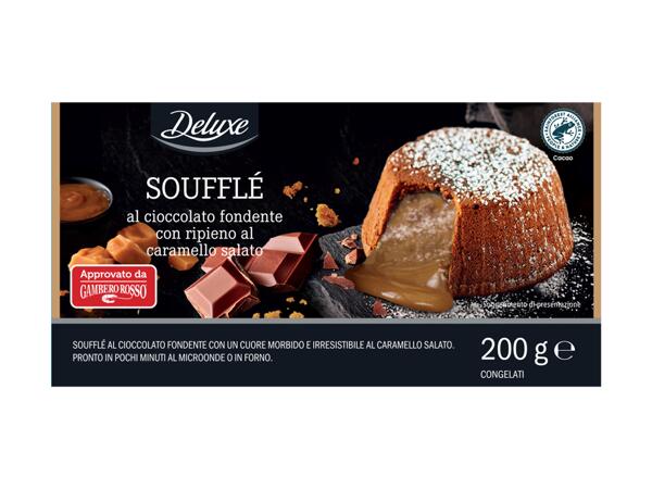 Dark chocolate soufflé