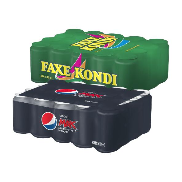 Faxe Kondi eller Pepsi Max