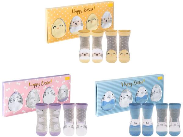 Babies' socks, 2 pairs