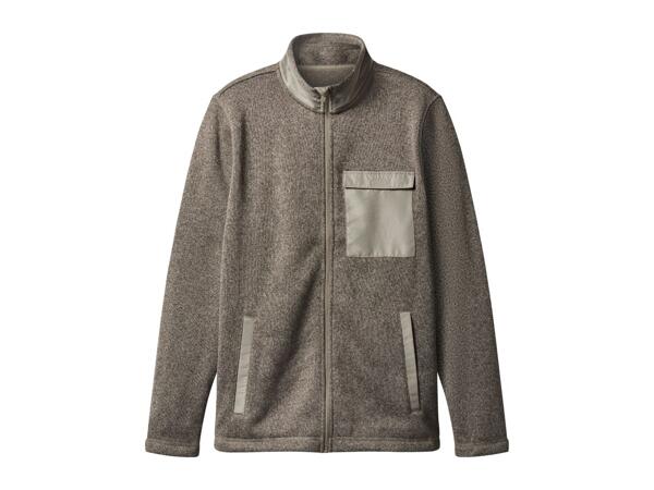 Esmara Men's Brown Knitted Fleece Jacket