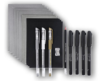 Lot pour calligraphie, 22 pièces