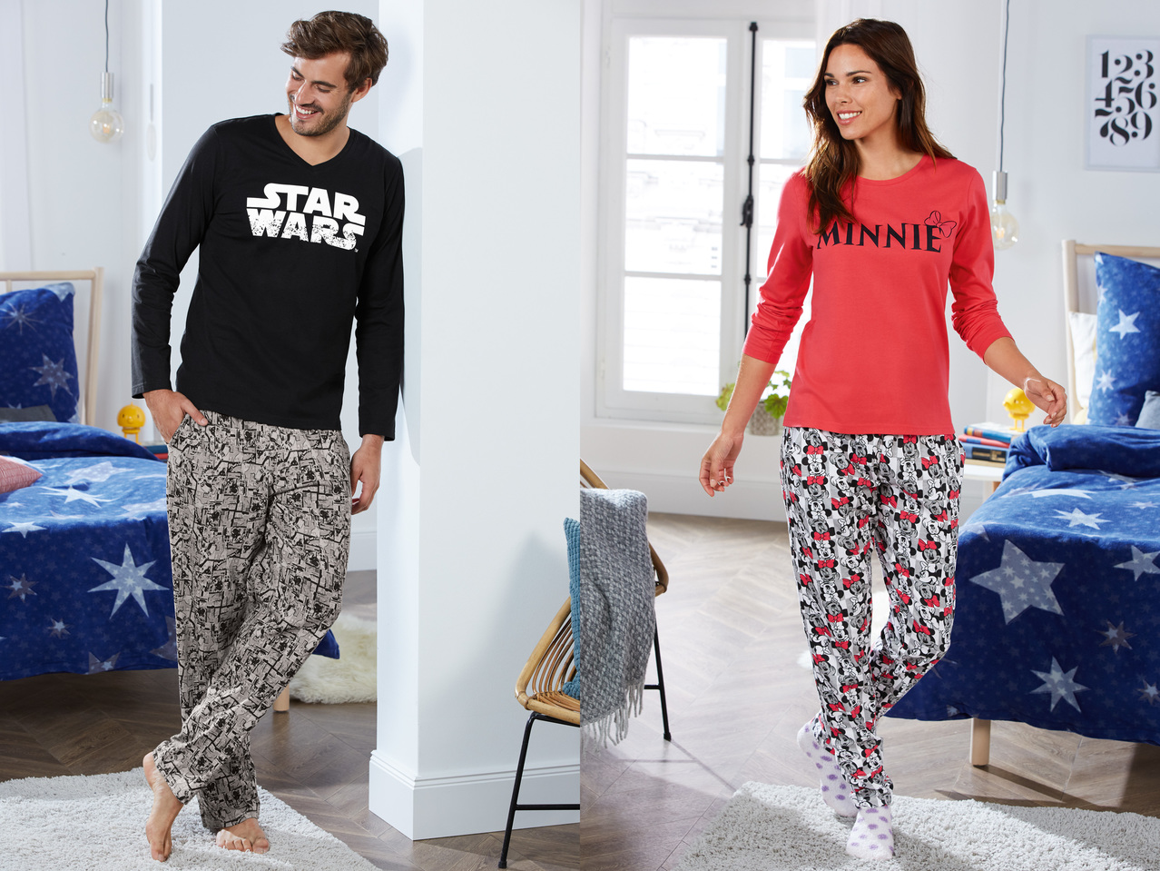 Damen/Herren Pyjama1