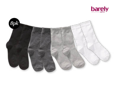 Ladies Crew Socks 8pk