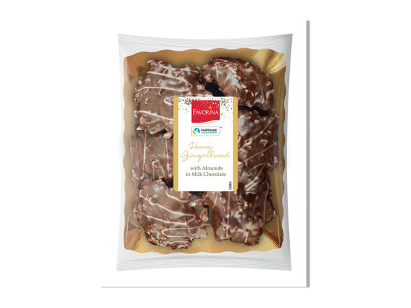 Favorina Honey and Almond Milk Chocolate Lebkuchen Stars assorted