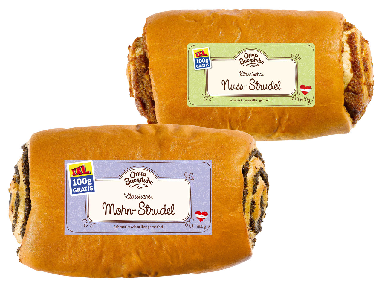 OMAS BACKSTUBE Mohn-/Nuss-Strudel