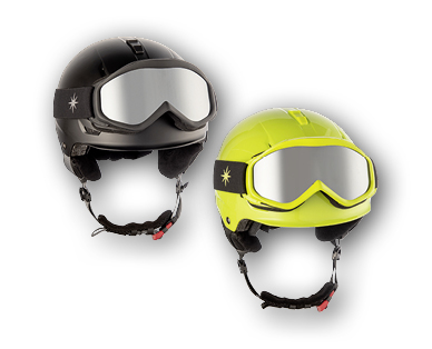 Casque de ski pour enfants avec lunettes incluses INOC