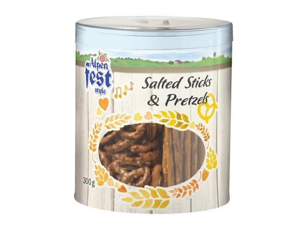 Salted Pretzels & Sticks in Tube