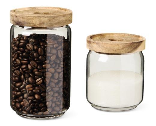 Crofton 
 Glass Coffee and Sugar Canister Set