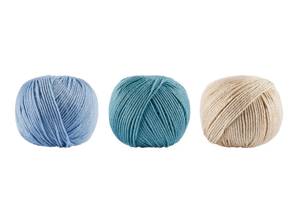 Crelando Crochet & Craft Yarn - 3 pack