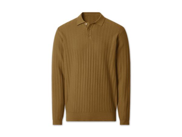 Herren Polo-Strickpullover