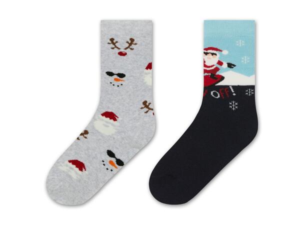 Kleinkinder/​Kinder Thermosocken, 2 Paar