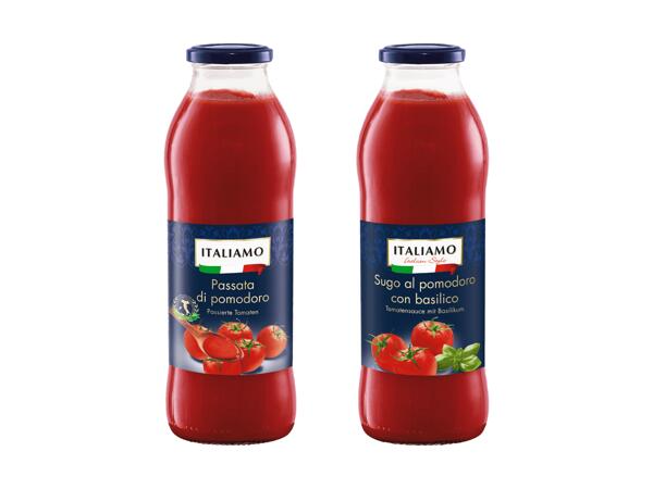Passierte Tomaten oder Tomatensauce