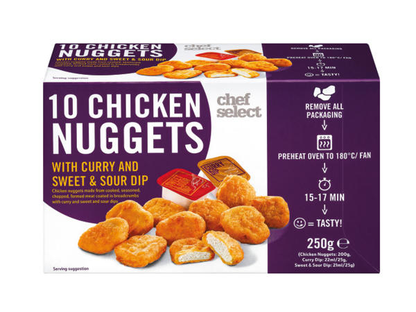 Chef Select 10 Chicken Nuggets with Dip