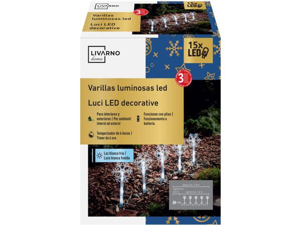LED Stake Lights With Ground Spike, 4 or 5 Pieces