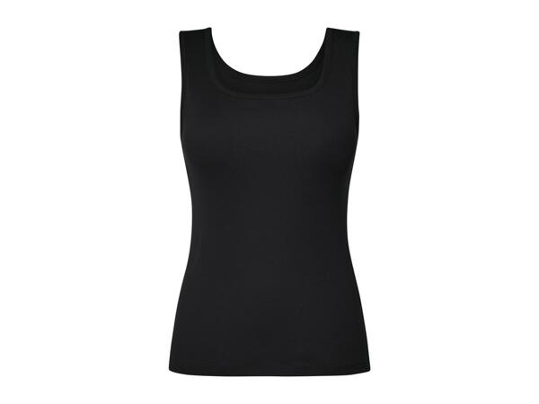 Esmara Ladies' Vest - 2 Pack - Black