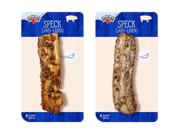 Lard aux jalapeños, lard à l'ail