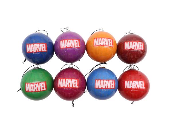Christmas Baubles Set "Marvel, Frozen, Mickey Mouse", 8 pieces