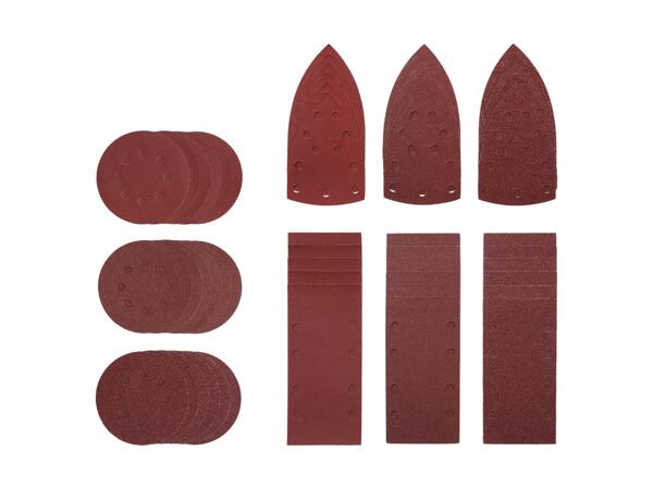 Set de feuilles abrasives, 18 pièces (action valable uniquement en Suisse alémanique)