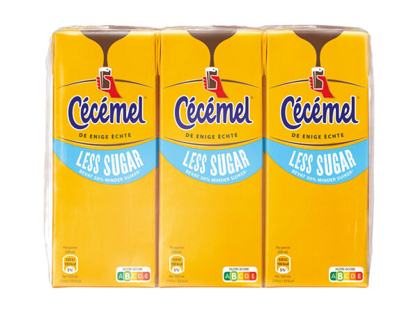 Lait chocolaté ou boisson au goût fruits rouges