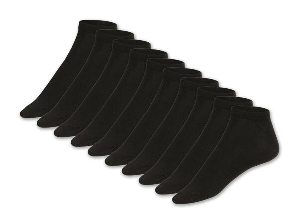 Damen/Herren Sneakersocken, 10 Paar
