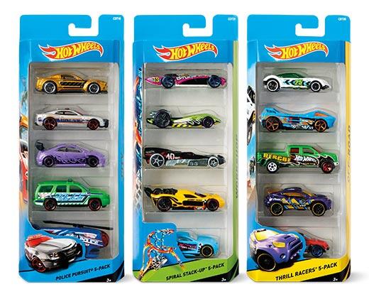 Mattel, Inc. 5 pack Cars