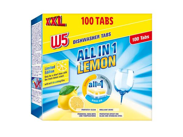 W5 All in 1 Lemon Dishwasher Tabs