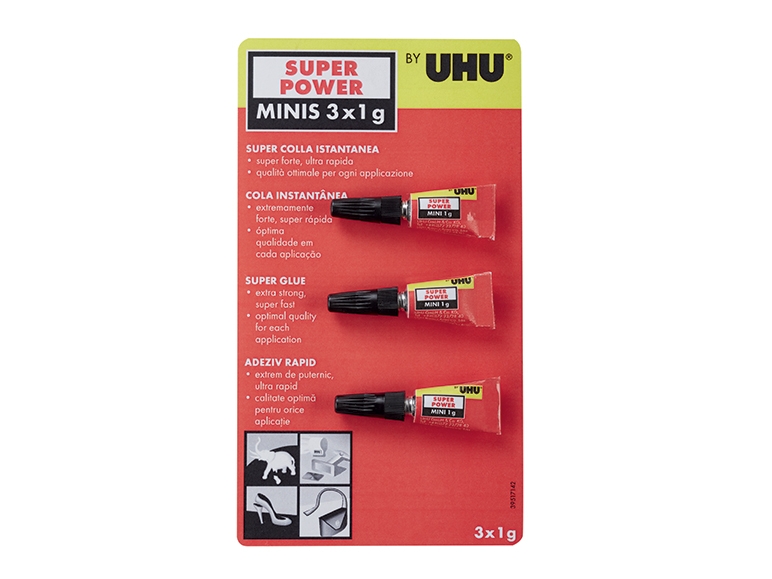 Liquid Super Glue or Gel, 3x1g